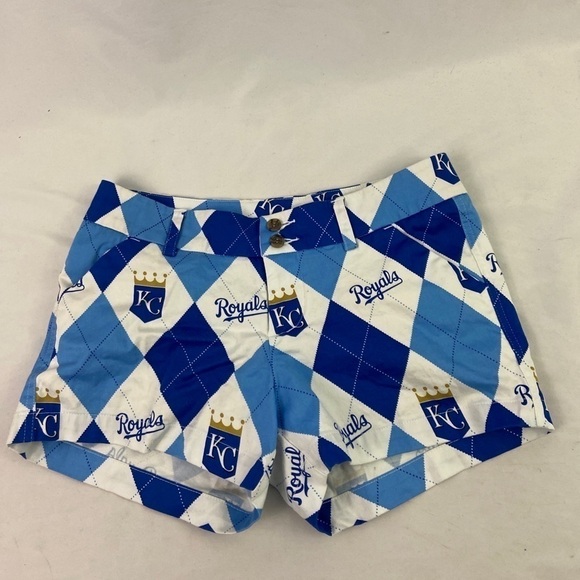 Pants - Kansas City Royals Womens Argyle Size 4 Shorts